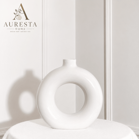 Plain Luna Loop Vase ( without flowers )