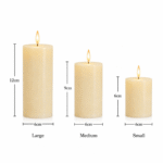 3 Pieces Led Candle Set