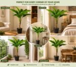 Artificial Banana Plant ( 5ft Tall ) with Black Plastic Pot