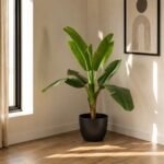 Artificial Banana Plant – 4 ft With Plastic Black Pot