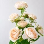 Artificial Champagne Peony Rose Bouquet ( Set of 2 Pcs )