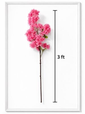 Artificial Cherry Blossom Stem – Pink ( Set of 2 Pcs )-img2