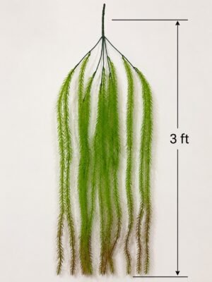 Artificial Hanging Foxtail Fern Bush ( Set of 2 Pcs )-img2