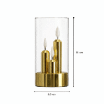 Auresta Home - Castle Glow Trio Candle
