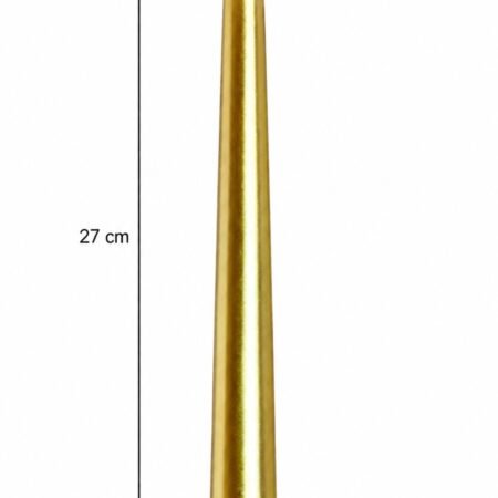 Auresta Home- Gold Finish LED Taper Candles ( Set Of 2pcs )-img3