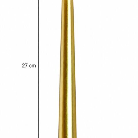 Auresta Home- Gold Finish LED Taper Candles ( Set Of 2pcs )-img3