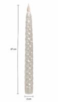 Auresta Home - Taper Transparent Led Candles ( Set of 2 pcs)
