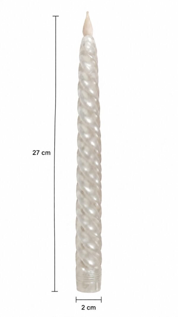 Auresta Home - Taper Transparent Led Candles ( Set of 2 pcs)