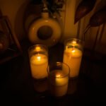 Auresta Home – Classic Glass Flameless Candle Set of 3 Pcs