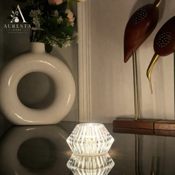 Auresta Home – Crystal Glow LED Tealight Set of 12 PCS