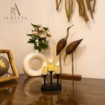 Auresta Home – Lumi Trio LED Candle with Attached Holder