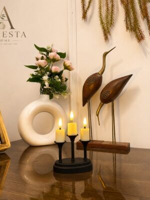 Auresta Home – Lumi Trio LED Candle with Attached Holder