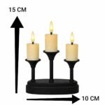 Auresta Home – Lumi Trio LED Candle with Attached Holder