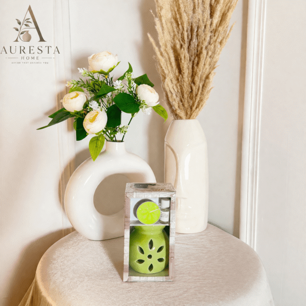 Ceramic Aroma Diffuser with Candle Gift Set