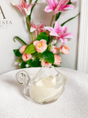 Crystal Swan Scented Candle