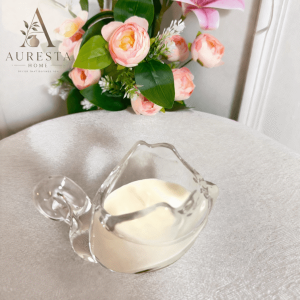 Crystal Swan Scented Candle