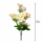 Elegant Blossom Silk Flower Bouquet – Set of 4 Pcs (5 Colours Available)