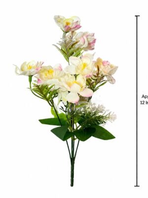 Elegant Blossom Silk Flower Bouquet – Set of 4 Pcs (5 Colours Available)-img10