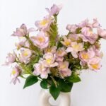 Elegant Blossom Silk Flower Bouquet – Set of 4 Pcs (5 Colours Available)