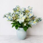Elegant Blossom Silk Flower Bouquet – Set of 4 Pcs (5 Colours Available)
