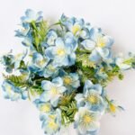 Elegant Blossom Silk Flower Bouquet – Set of 4 Pcs (5 Colours Available)