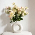 Elegant Blossom Silk Flower Bouquet – Set of 4 Pcs (5 Colours Available)