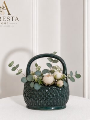 Emerald Basket Vase-img2