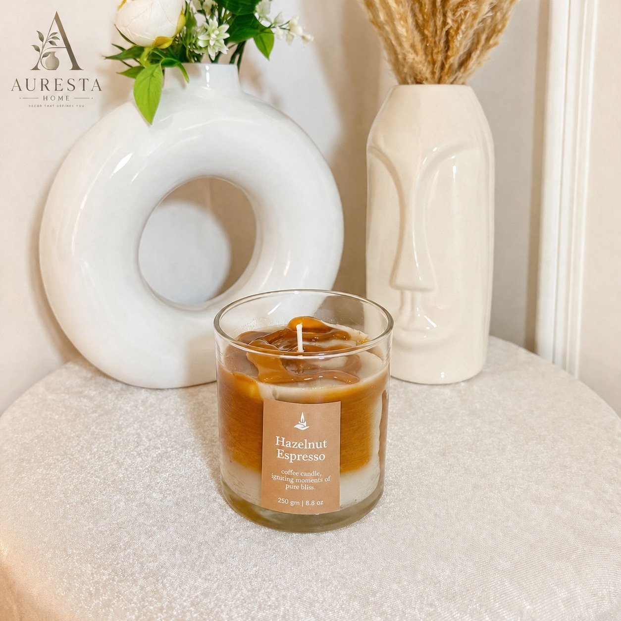 Hazelnut Espresso Scented Candle-img3