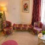 Luxe Jaipuri Print Seating Set ( Set of 3 Pieces )