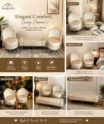 Luxe Velvet Accent Seating Set (3-Piece)