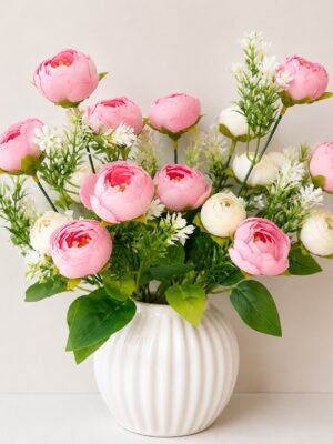 Mixed Peony Silk Flower Bouquet ( Set of 2 Pcs )-img2