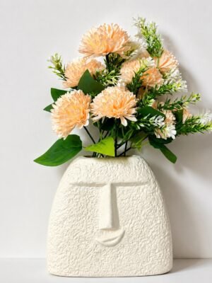 Peach Bloom Silk Flower Bouquet ( Set of 4 Pcs )-img2