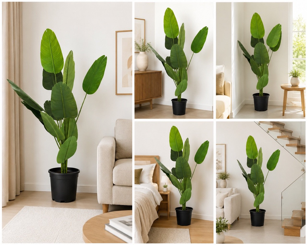 Premium Artificial 6ft Banana Plant