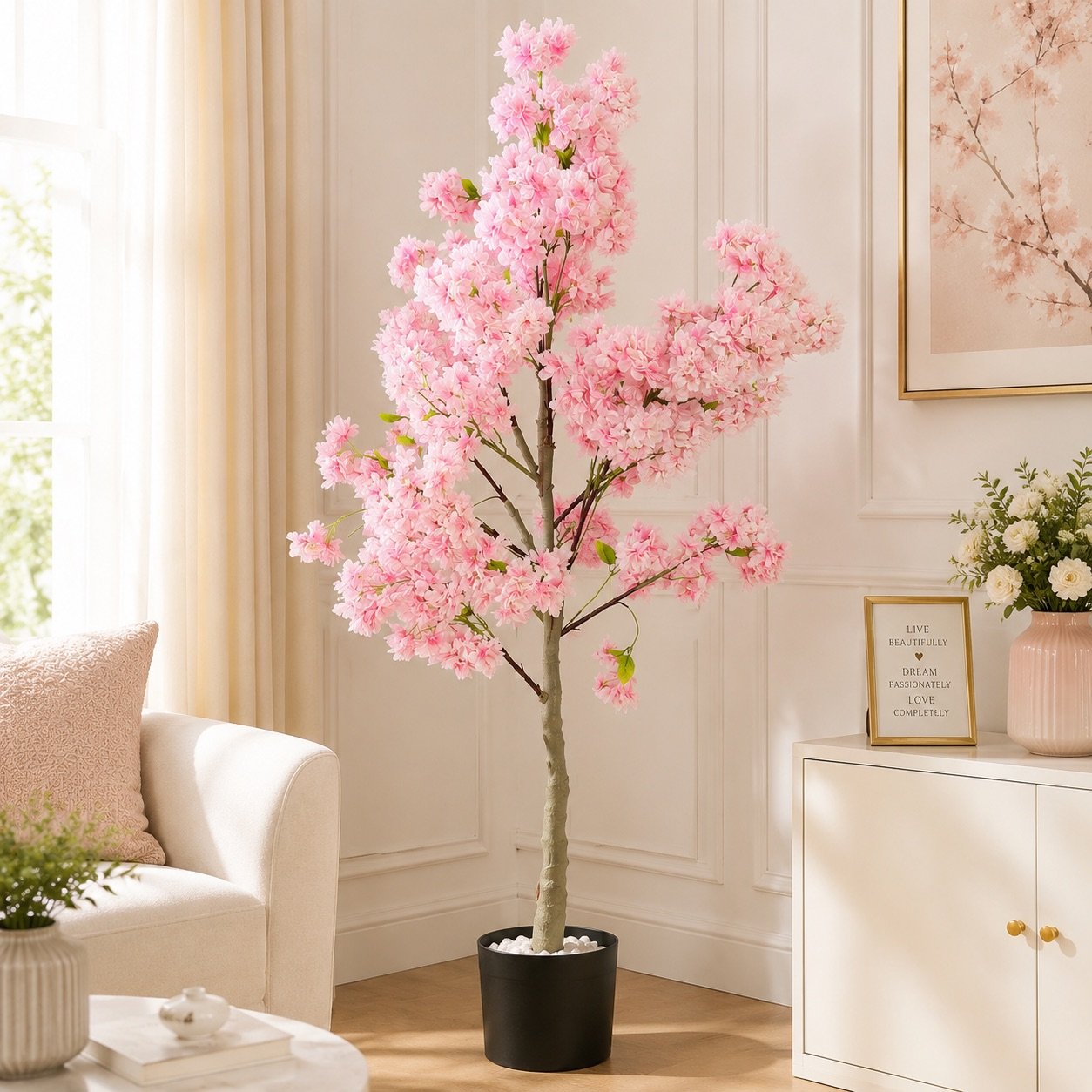 Premium Cherry Blossom Tree with Pot ( 5 ft )-img1
