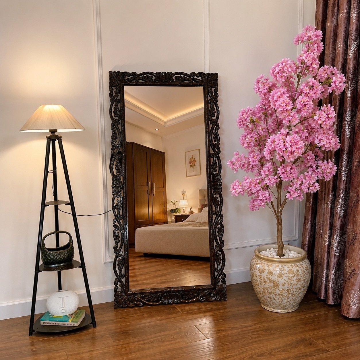 Premium Full-Length Ornate Floor Mirror-img1