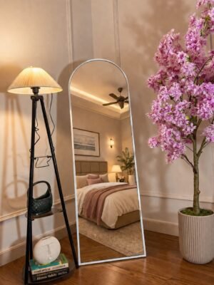 Premium Gold Arch Floor Mirror ( White, Gold, Black )-img2