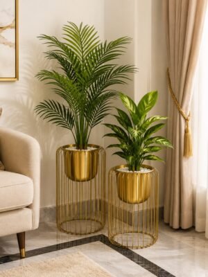 ✨ Premium Gold Metal Plant Stand (Plant Not Included) ✨