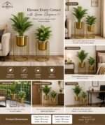 ✨ Premium Gold Metal Plant Stand (Plant Not Included) ✨