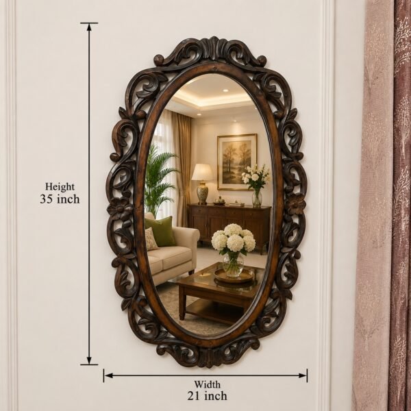 Regal Heritage Oval Wall Mirror