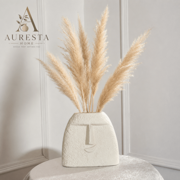 Serene Face Vase ( without pampas )