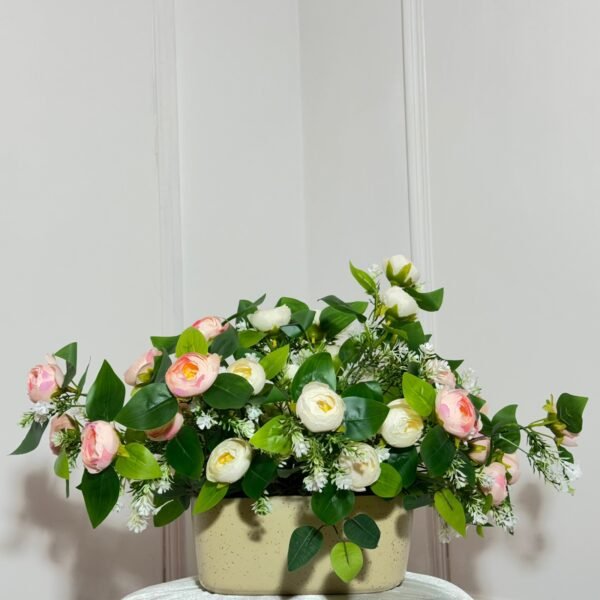 Speckled Ceramic Oval Planter