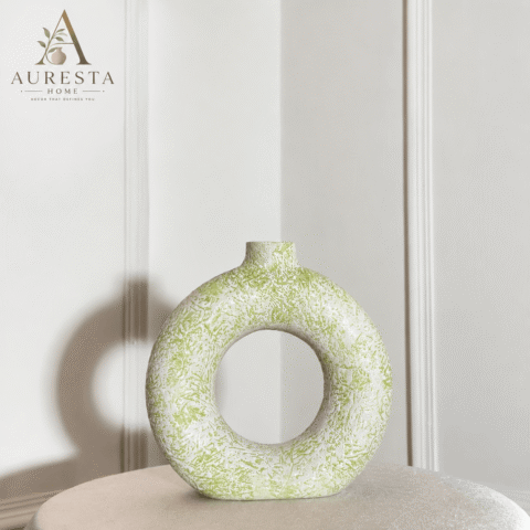 Textured Harmony Ring Vase ( without flowers )