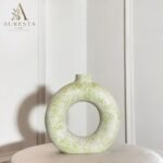 Textured Harmony Ring Vase ( without flowers )