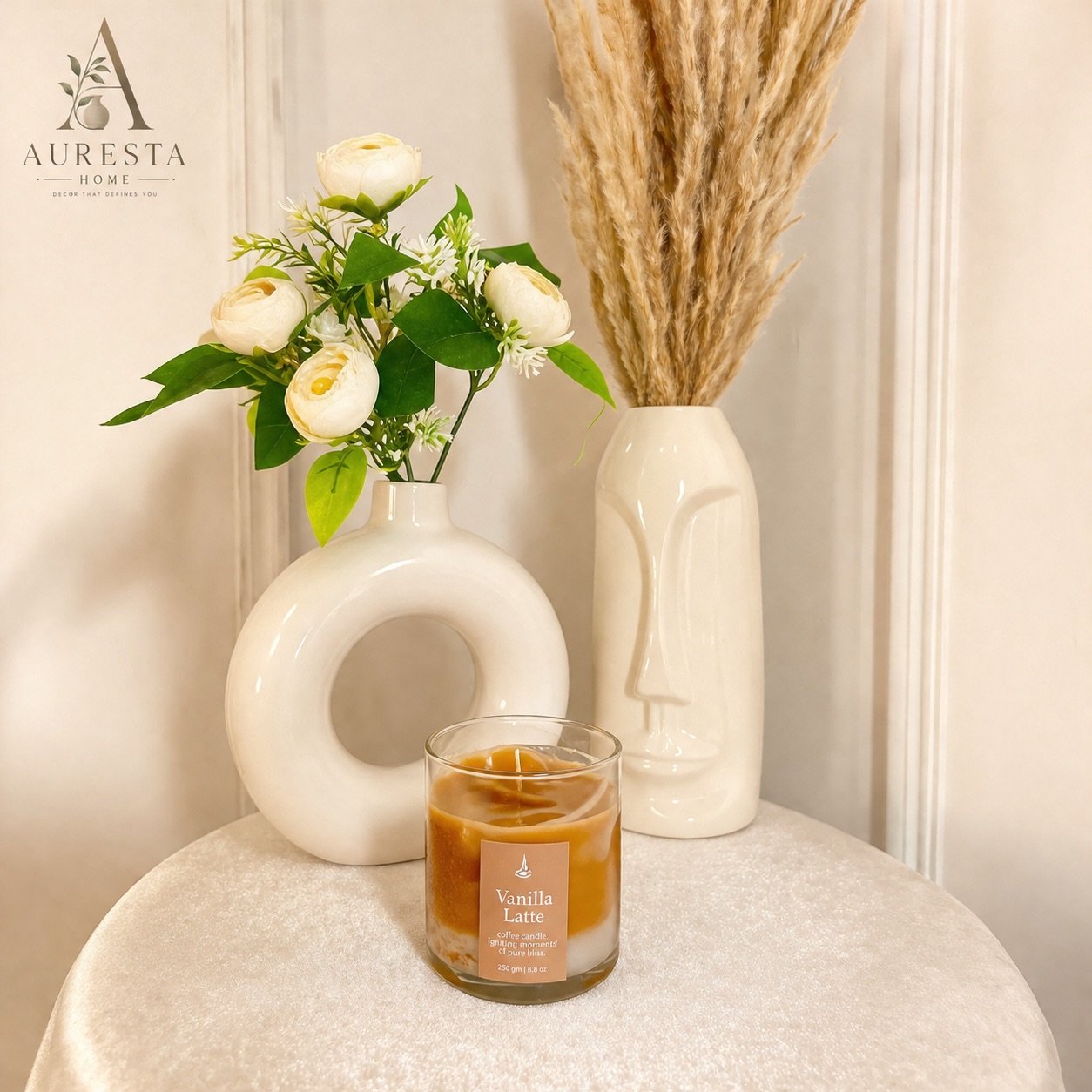 Vanilla Latte Scented Candle-img2